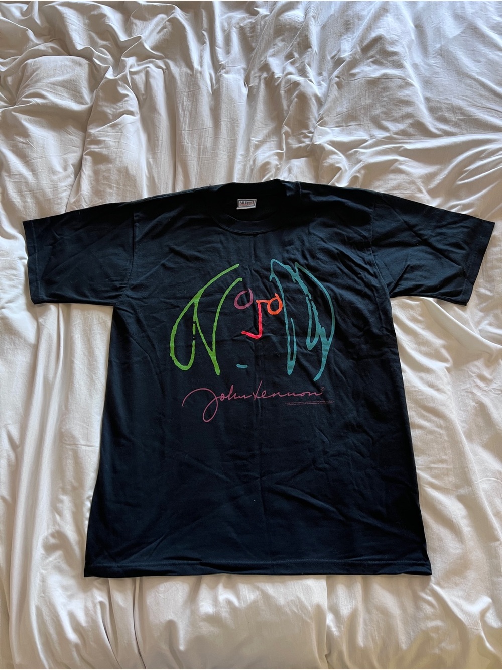 Vintage 1998 John Lennon self Portrait drawing T shirt